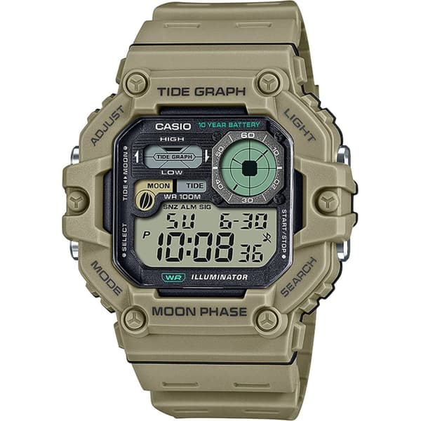 Mens Watch Casio WS-1700H-5AVEF, Quartz, 48mm, 3ATM