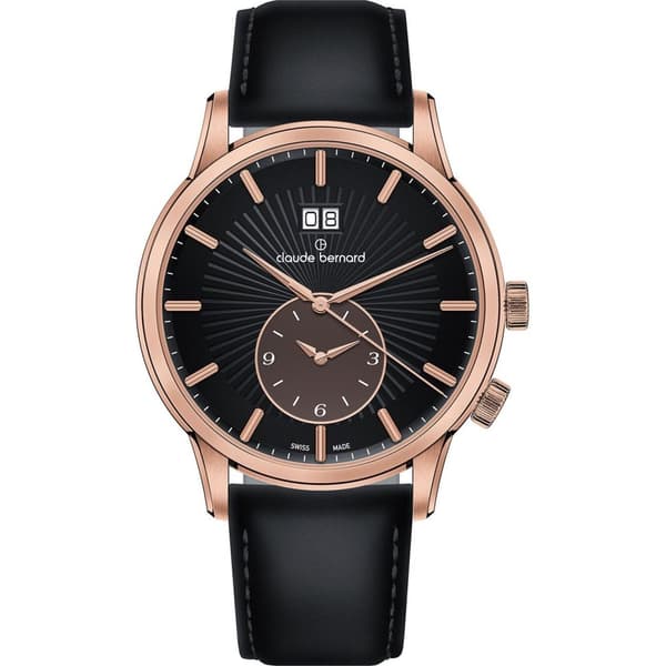Mens Watch Claude Bernard 62007-37R-NIBRR, Quartz, 42mm, 5ATM
