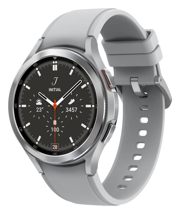 Samsung Galaxy Watch4 Classic - 46 mm - Smartwatch Herre - LTE/4G - Sølv