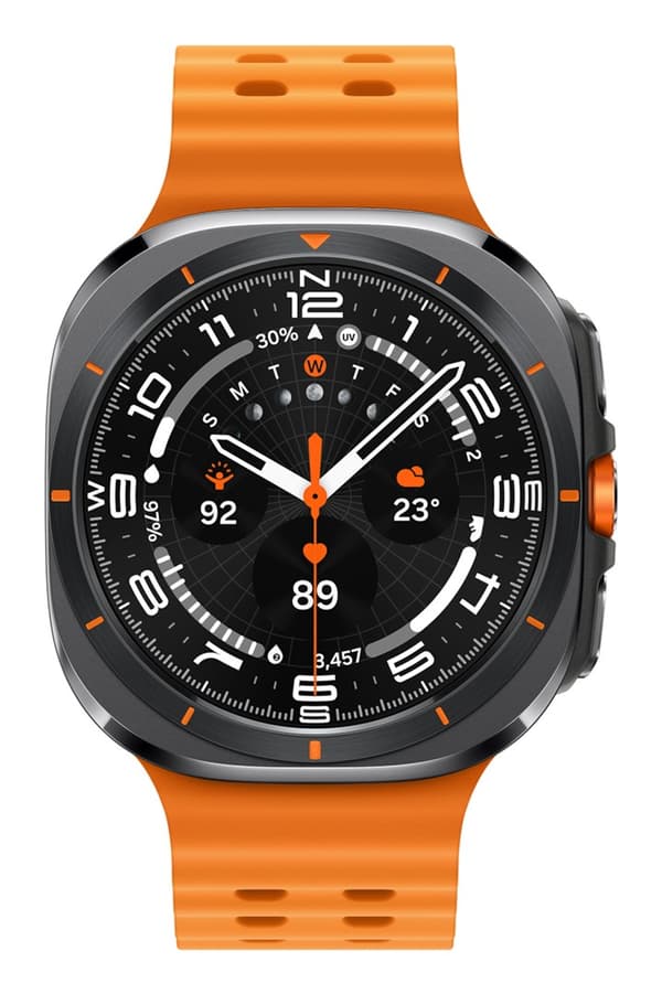 Samsung Galaxy Watch Ultra 3,81 cm (1,5") AMOLED 47 mm Digital 480 x 480 pixels Touchscreen 4G Grå Wi-Fi GPS (satellit)