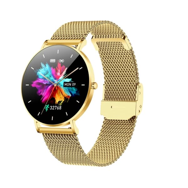 Dame smartwatch Alexa Lux Gold + pink rem