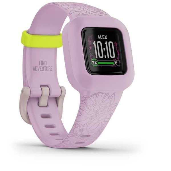 GARMIN vivofit junior 3 - Blommig, Rosa - Aktivitetsspårare för barn