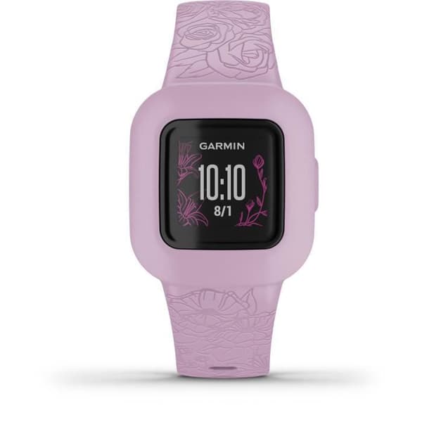 GARMIN vivofit junior 3 - Blommig, Rosa - Aktivitetsspårare för barn