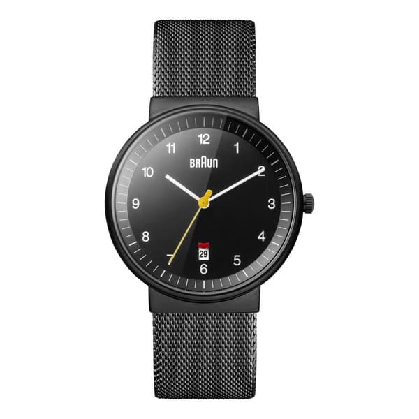 Braun Classic Watch with Mesh Bracelet