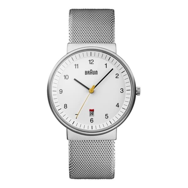 Braun Classic Watch with Mesh Bracelet