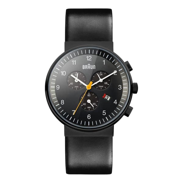 Braun Classic Chronograph Watch with Leather Strap