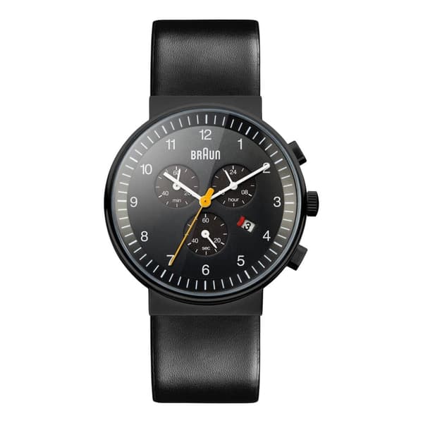 Braun Classic Chronograph Watch with Leather Strap