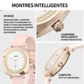 Miniatyrbild 4 av 4: INN Smartwatch ip68 ABS 180mah 1,19 i rosa vattentät aktivitetsspårare stegräknare kalorier sportklocka smart klocka dam