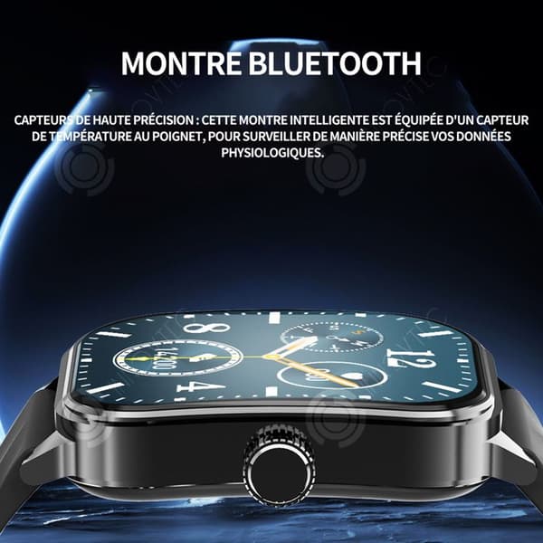 INN Internet Smart Watch 2,1 tum böjd skärm 320x386 300mah Smart Sports Watch Vattentät IP magnetisk laddning
