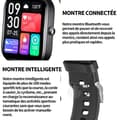 Miniatyrbild 4 av 4: INN Smart Watch Smart Talking Watch 2,0 tum Talking Watch Dammtät och vattentät IP68 350 mah Svart