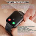 Miniatyrbild 2 av 4: INN Smart Watch Smart Talking Watch 2,0 tum Talking Watch Dammtät och vattentät IP68 350 mah Svart