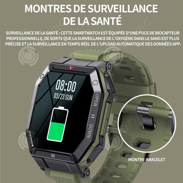INN Smart Watch 350mAh bluetooth hälsoövervakning ring smart watch utomhusövervakning strömförbrukning ve