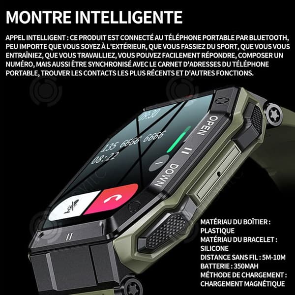 INN Smart Watch 350mAh bluetooth hälsoövervakning ring smart watch utomhusövervakning strömförbrukning ve