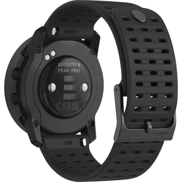 GPS sport ansluten klocka - SUUNTO - 9 Peak Pro All Black - Höjdmätare