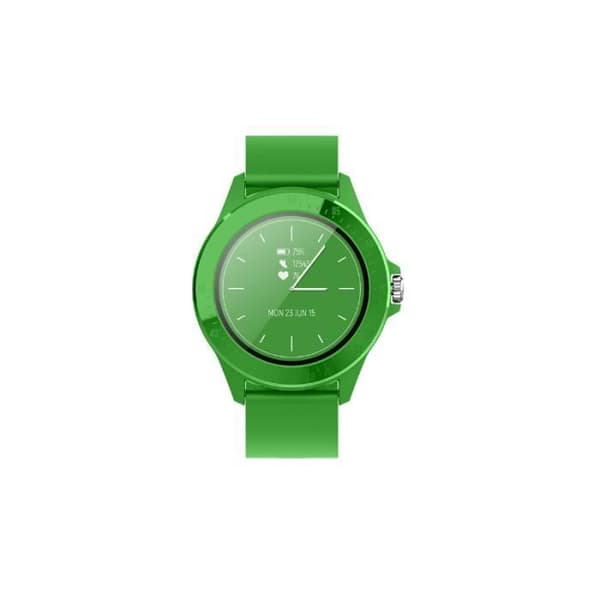 Ansluten och Smart Watch 5.0 IP68 med pulssensor Forever Green