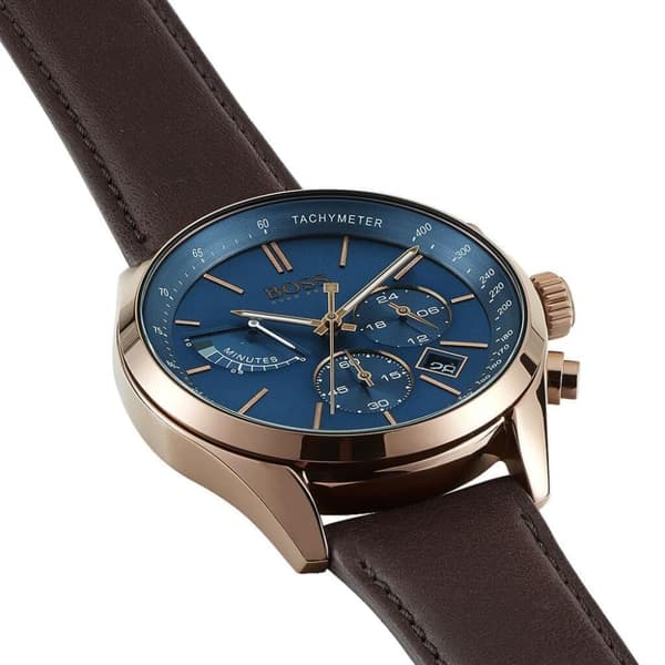 Hugo Boss 1513604 læderrem kronograf kvarts herreur