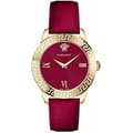 Miniatyrbild 1 av 2: Armbandsur - VERSACE - VEVC00921 - 38 mm - Röd läder - Vattentålighet 5 ATM