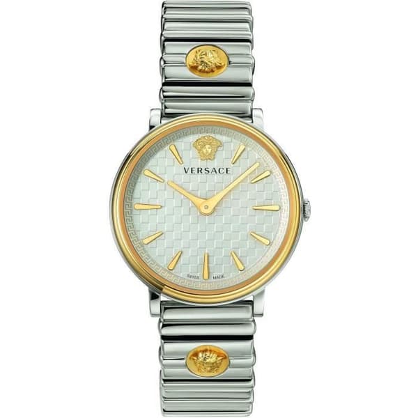 Klocka - VERSACE - V-Circle VE8101419 - Kvarts - Rostfritt stål - 39 mm - Dam