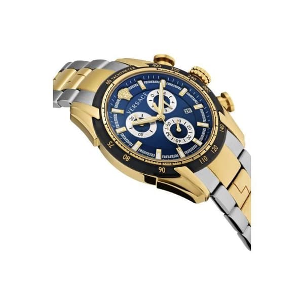Quartzur för Män - Versace V-Ray VE2I01021 - Rostfritt stål - Blå - Två ton