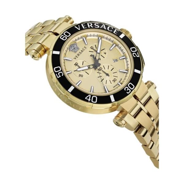 Montre Quartz Man - VERSACE - Greca VE3L00622 - Vit - Stål - Guld