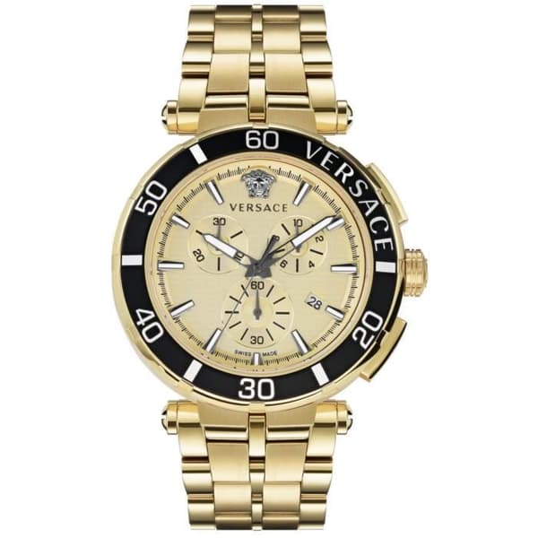 Montre Quartz Man - VERSACE - Greca VE3L00622 - Vit - Stål - Guld