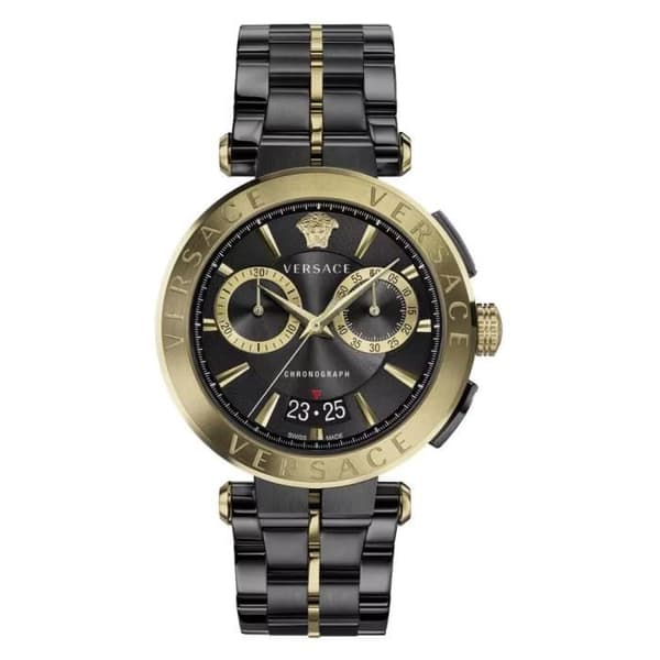 Klocka - VERSACE - Aion VE1D02723 - Kvarts - Rostfritt stål - 45 mm - Två ton