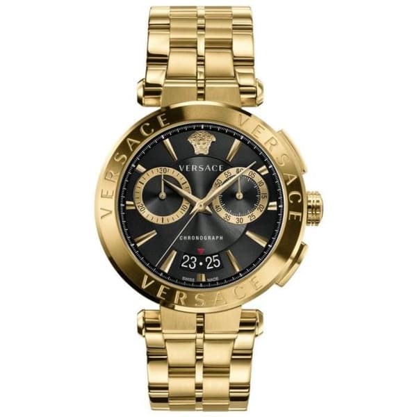 Montre Quartz Homme - VERSACE - Aion VE1D02823 - Svart - Rostfritt stål - Guld