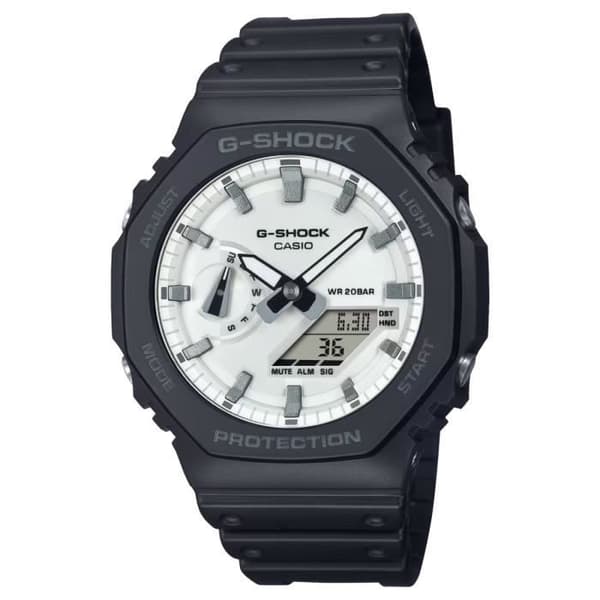 Klocka - CASIO - GA-2100WD-1AER - Svart Plast - Vattentålig 20 bar - Dubbelvisning