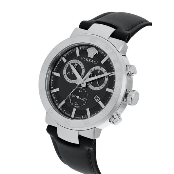 Klocka - VERSACE - Urban Mystique VEPY00120 - Kvarts - Man - Svart - Läder