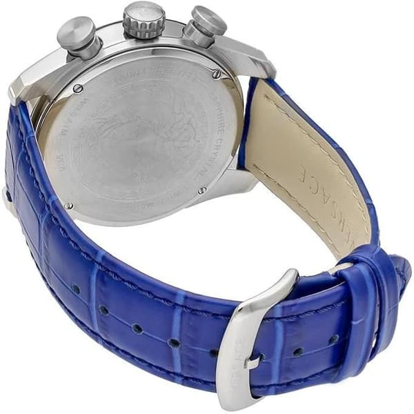 Quartz Klocka Herr - VERSACE - VE2I00721 - Blå - Läder - 3 Atm - Rund - Chic