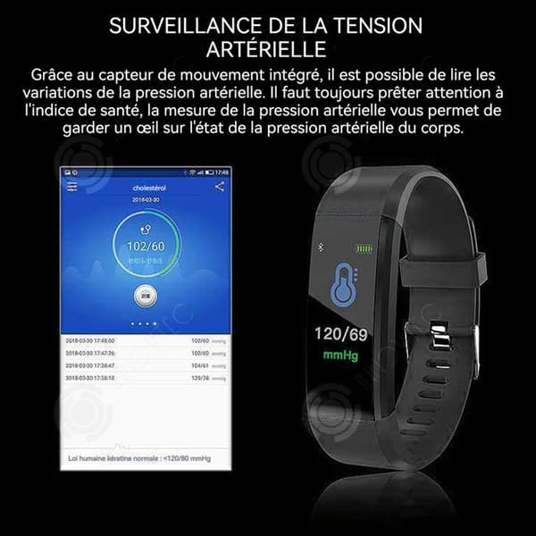 INN Smart Watch bluetooth 4.0 90mAh smart armband träning puls stegräknare information påminnelse