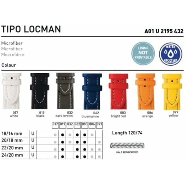 Rem til Ur Morellato A01U2195432032SB18 18 mm