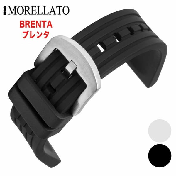 Klockarmband Morellato A01U4025187019ST24 24 mm Svart