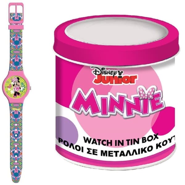 Pikkulasten kellot Minnie Mouse MINNIE  - TIN BOX Ø 33 mm