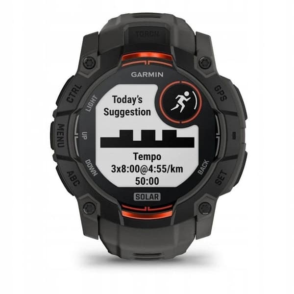 Smartklocka GARMIN Instinct 3 50mm SOLAR Svart