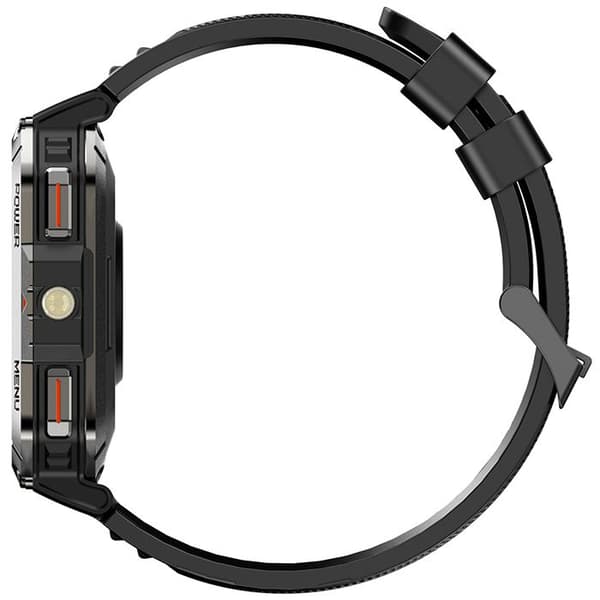 Blackview W70 Pro Robust Smartwatch Bluetooth 900mAh, 1.45" vattentålig Smartwatch med LED-lampa, Kompass - Svart