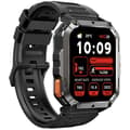 Miniatyrbild 6 av 6: Blackview W70 Pro Robust Smartwatch Bluetooth 900mAh, 1.45" vattentålig Smartwatch med LED-lampa, Kompass - Svart