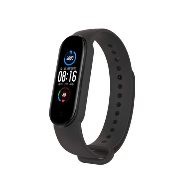 Silikoniranneke Xiaomi Mi Band 7:lle - Musta