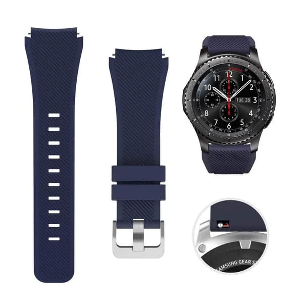 Silikone rem til Huawei Watch GT 3 46 - Marineblå