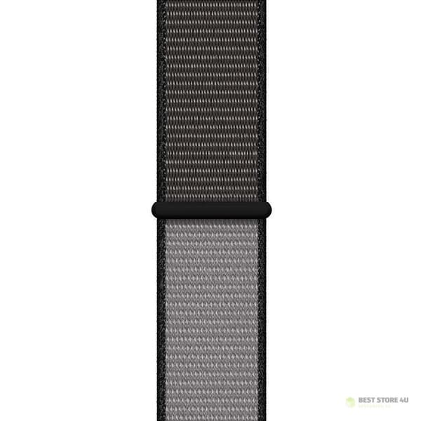 Crong Nylon - Sport Band Apple Watchille 44/45/46/49 mm (Yönharmaa)