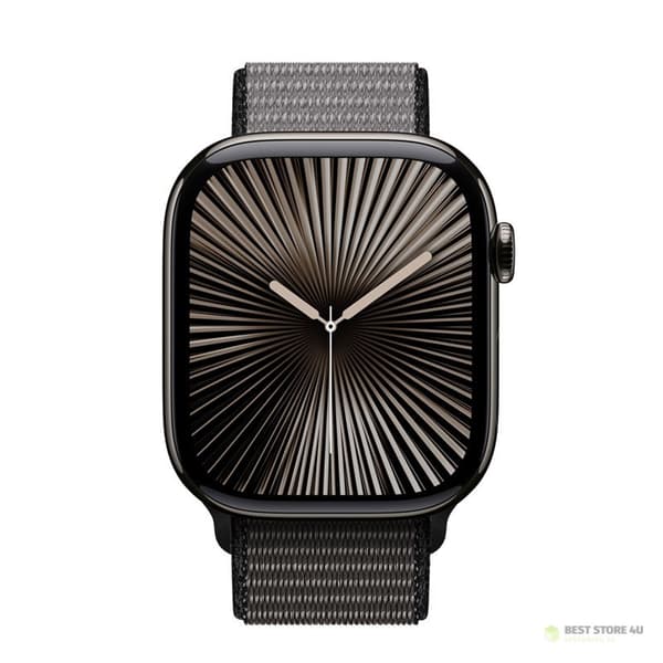 Crong Nylon - Sport Band Apple Watchille 44/45/46/49 mm (Yönharmaa)