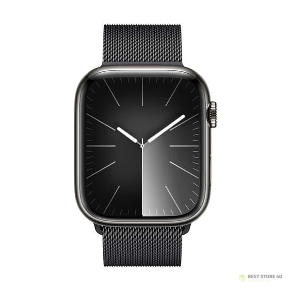 Crong Milano Steel - Ruostumattomasta teräksestä valmistettu ranneke Apple Watchille 42/44/45/49 mm (grafiitti)