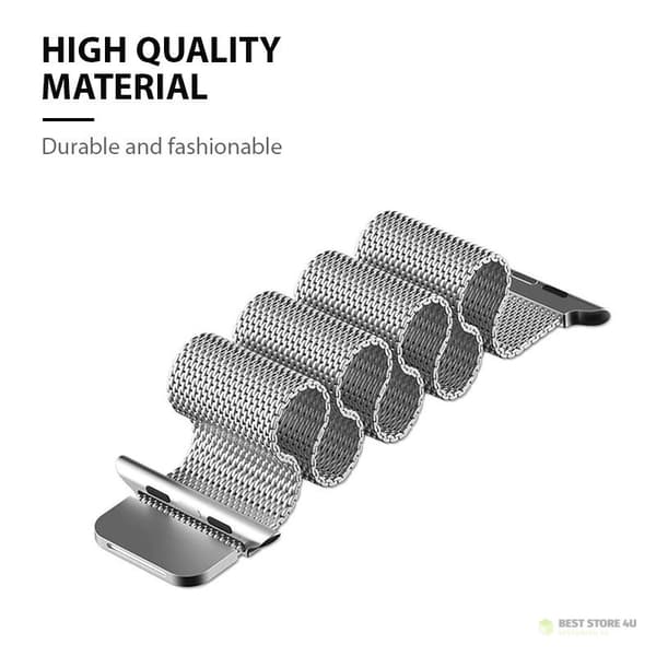 Crong Milano Steel - Ruostumattomasta teräksestä valmistettu ranneke Apple Watchille 42/44/45/49 mm (grafiitti)