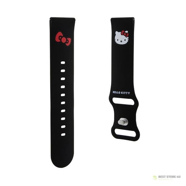 Hello Kitty Silikon Kitty Huvud - Universalarmband för Smartklocka 22mm (Svart)
