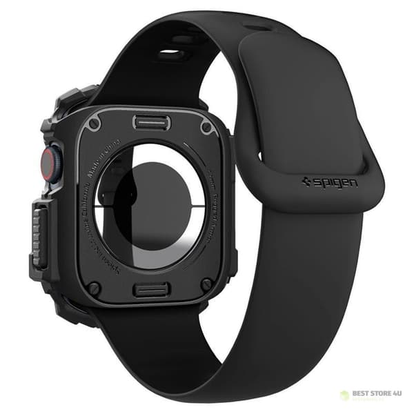 Spigen Rugged Armor – Fodral till Apple Watch 10 42 mm (Mattsvart)