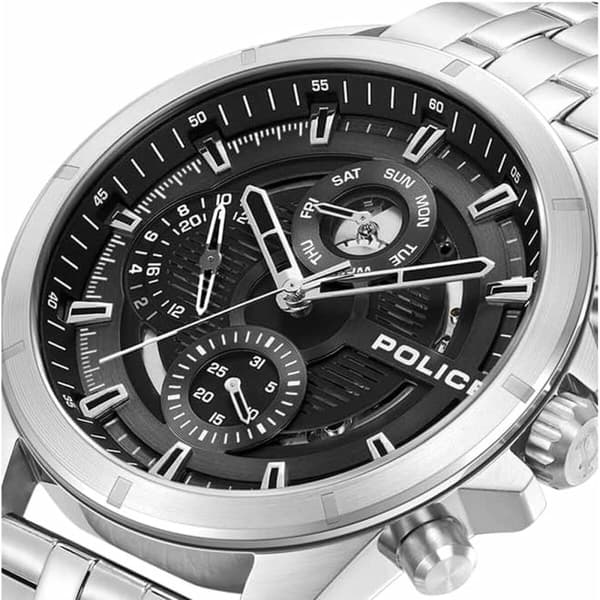 Herrklocka Police PEWJK0004605 Svart Silvrig