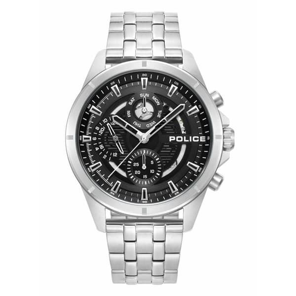 Herrklocka Police PEWJK0004605 Svart Silvrig