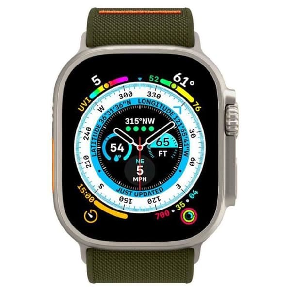 Spigen Fit Lite Ultra Strap för Apple Watch 42/44/45/49 mm (khaki) - 8809896743389