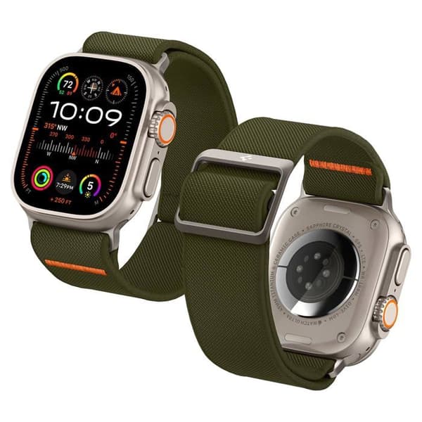Spigen Fit Lite Ultra Strap för Apple Watch 42/44/45/49 mm (khaki) - 8809896743389