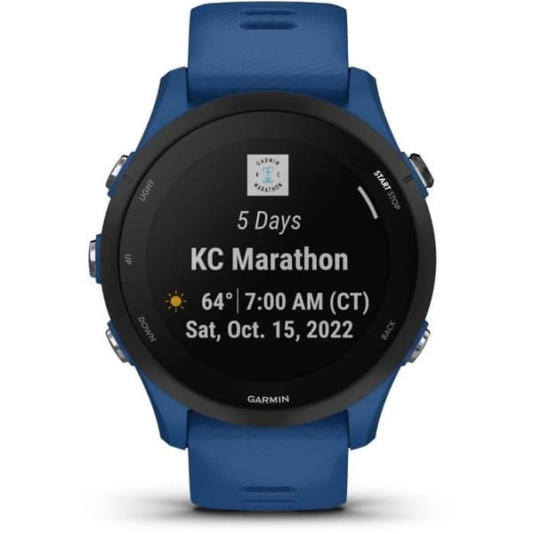 Sportansluten klocka - GARMIN - Forerunner 255 - Blå
